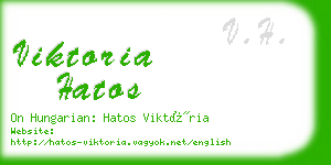 viktoria hatos business card